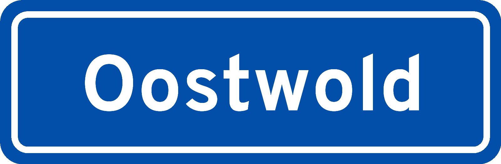 Plaatsnaambord Oostwold