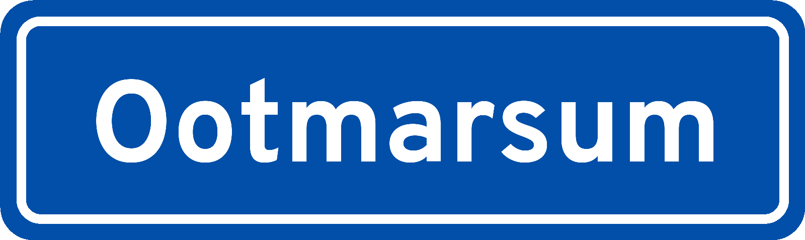 Plaatsnaambord Ootmarsum