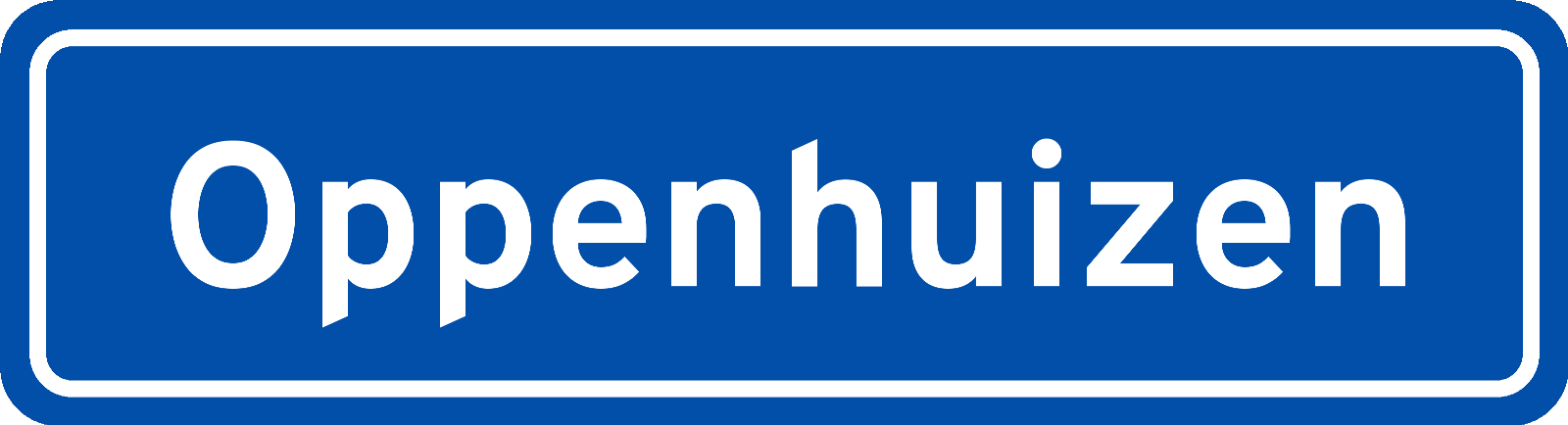 Plaatsnaambord Oppenhuizen