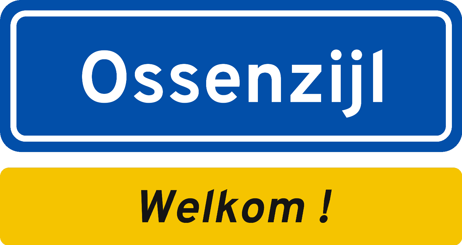 Welkomstbord Ossenzijl