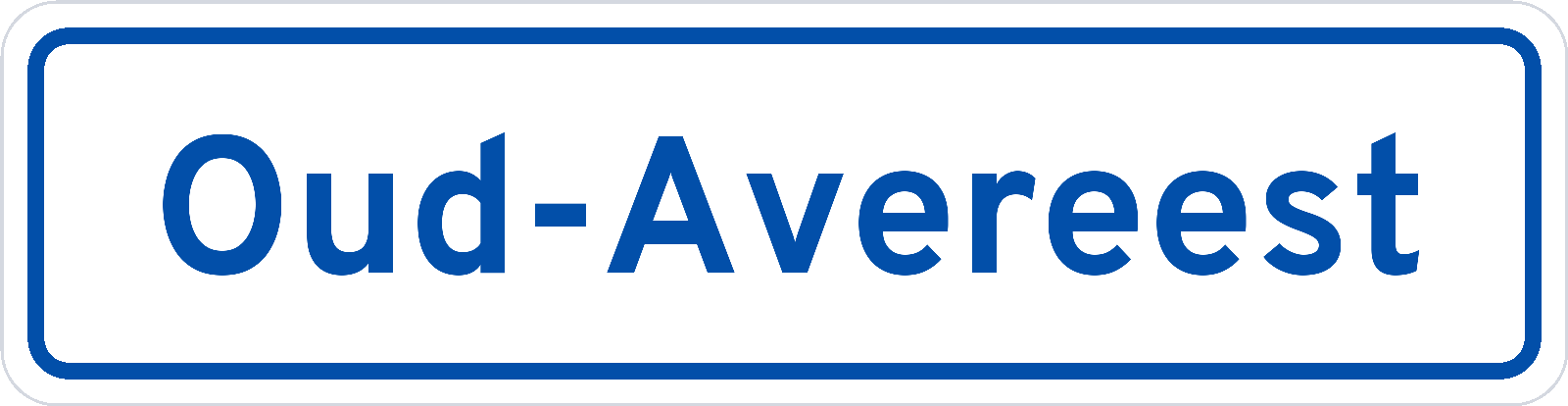 Plaatsnaambord Oud-Avereest