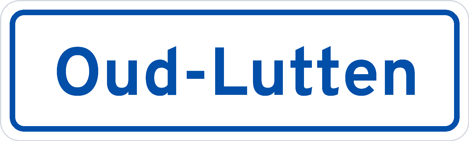 Plaatsnaambord Oud-Lutten