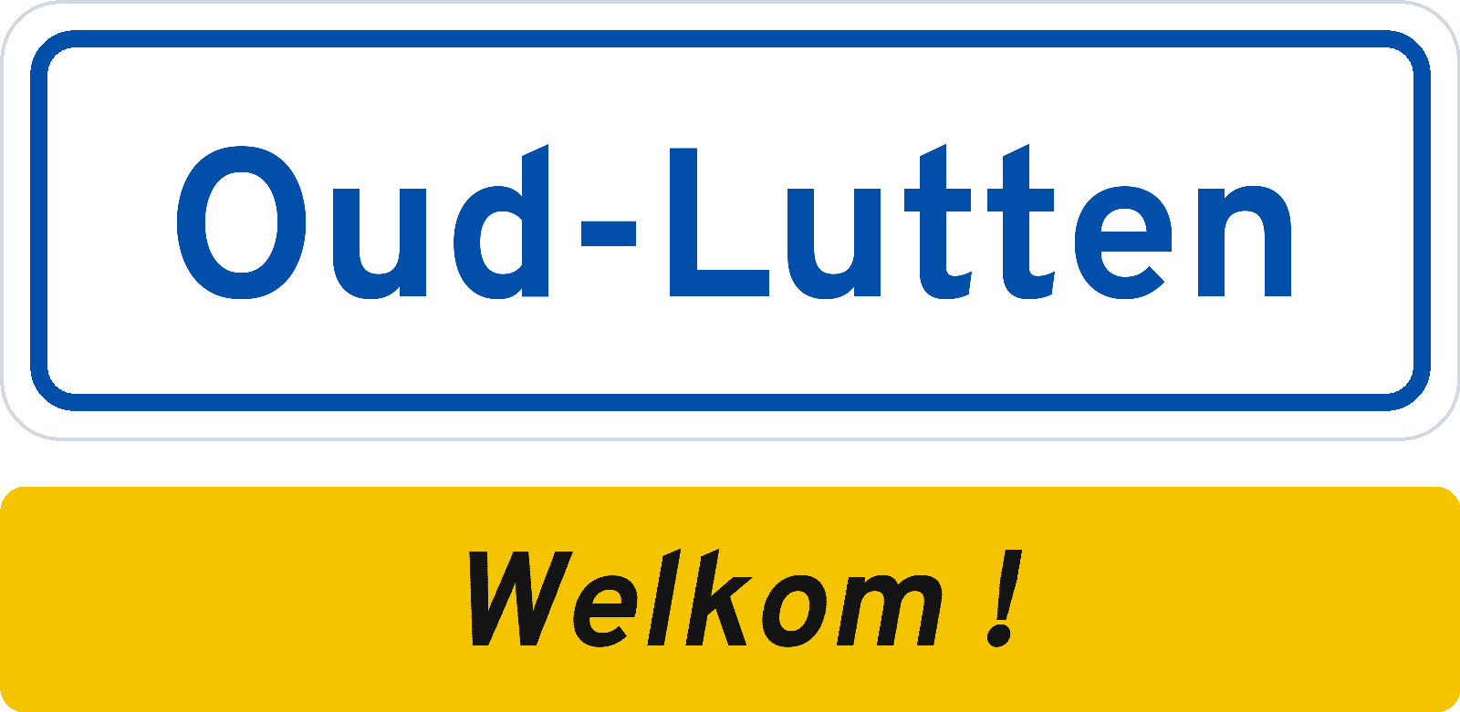 Welkomstbord Oud-Lutten