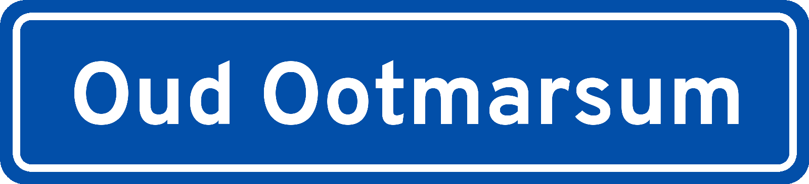 Plaatsnaambord Oud Ootmarsum
