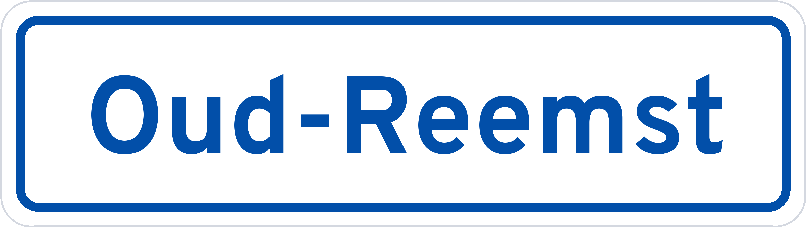 Plaatsnaambord Oud-Reemst