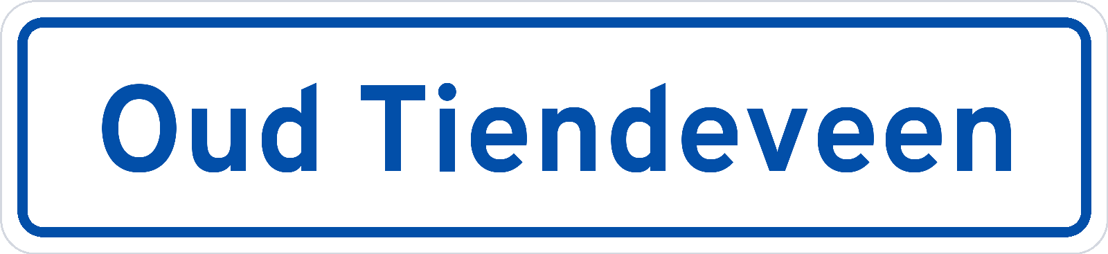 Plaatsnaambord Oud Tiendeveen