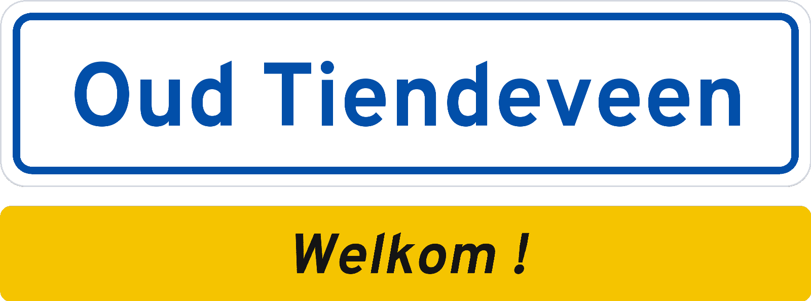 Welkomstbord Oud Tiendeveen