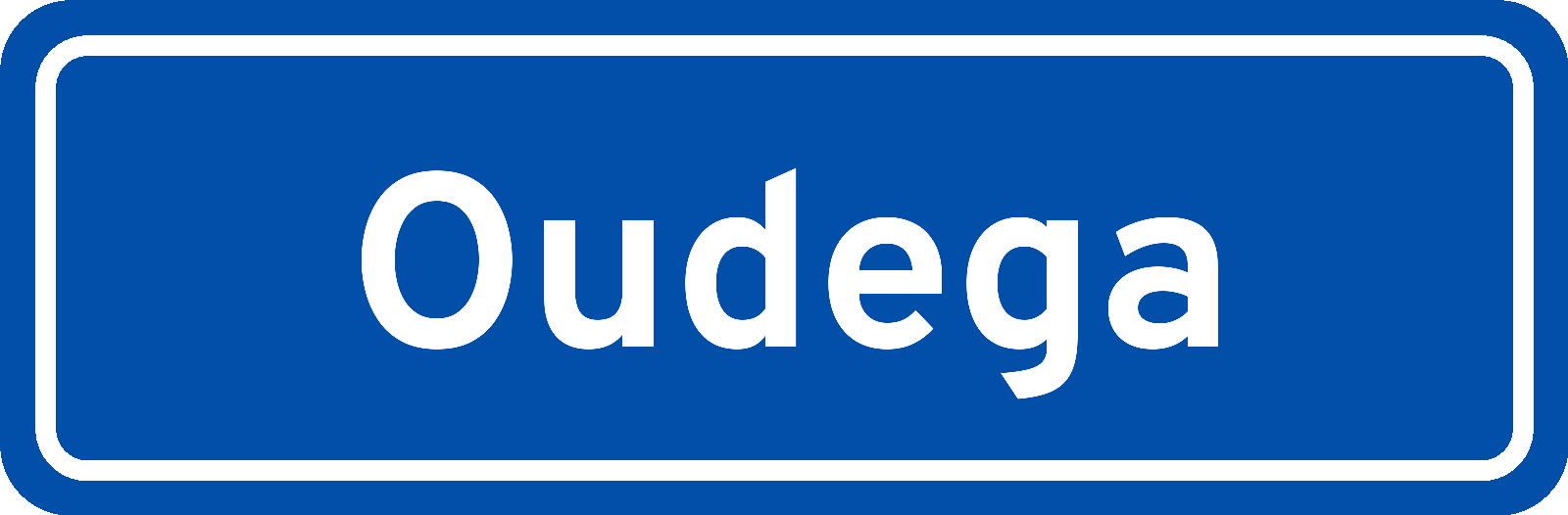 Plaatsnaambord Oudega