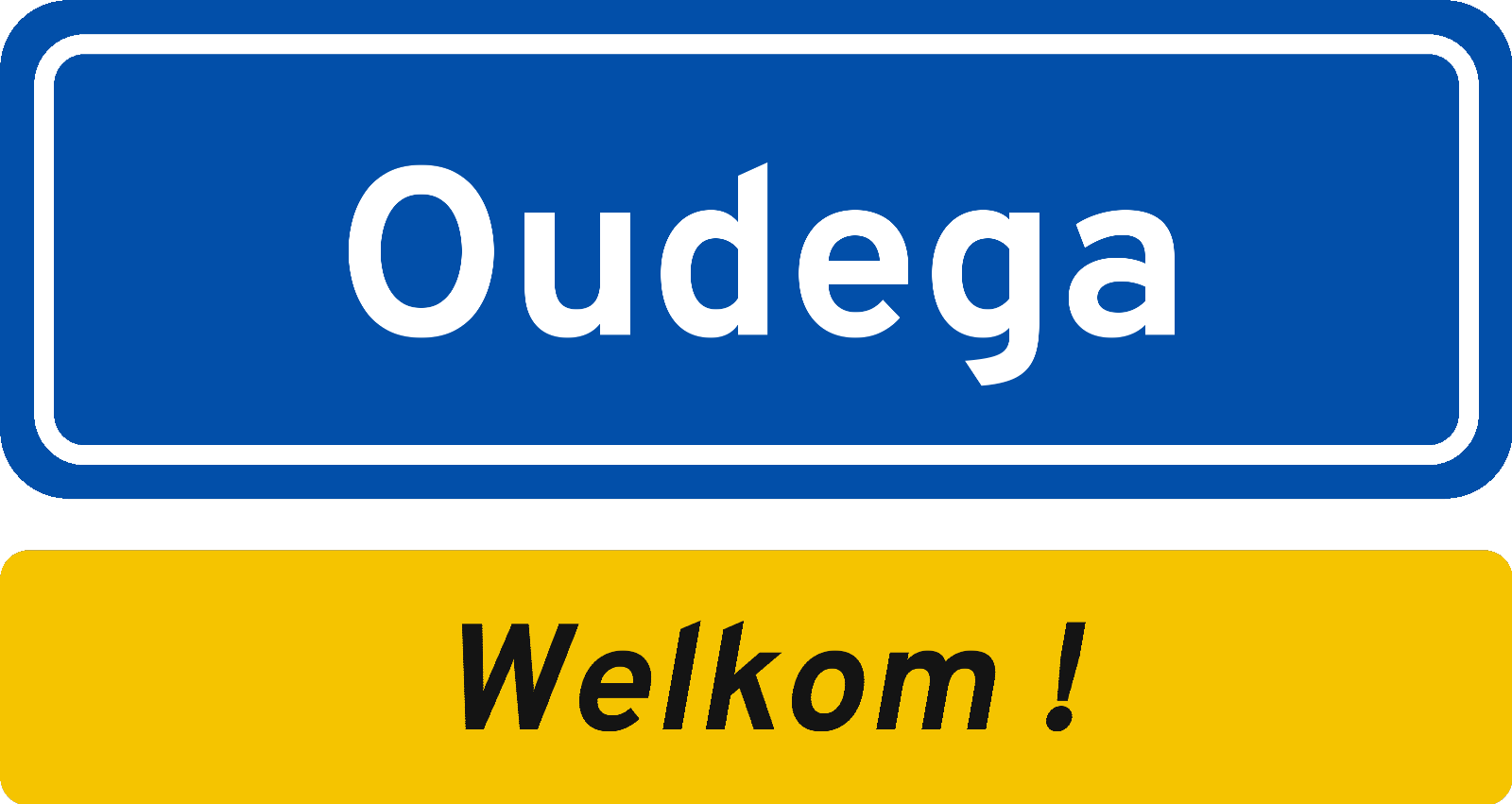 Welkomstbord Oudega
