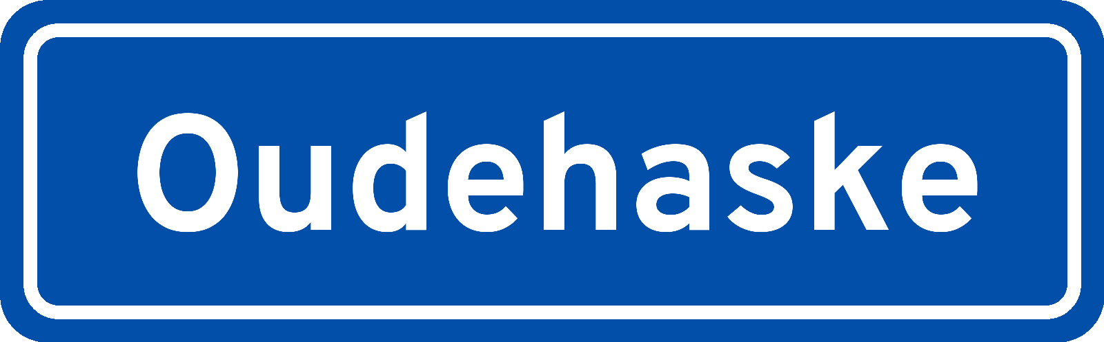 Plaatsnaambord Oudehaske