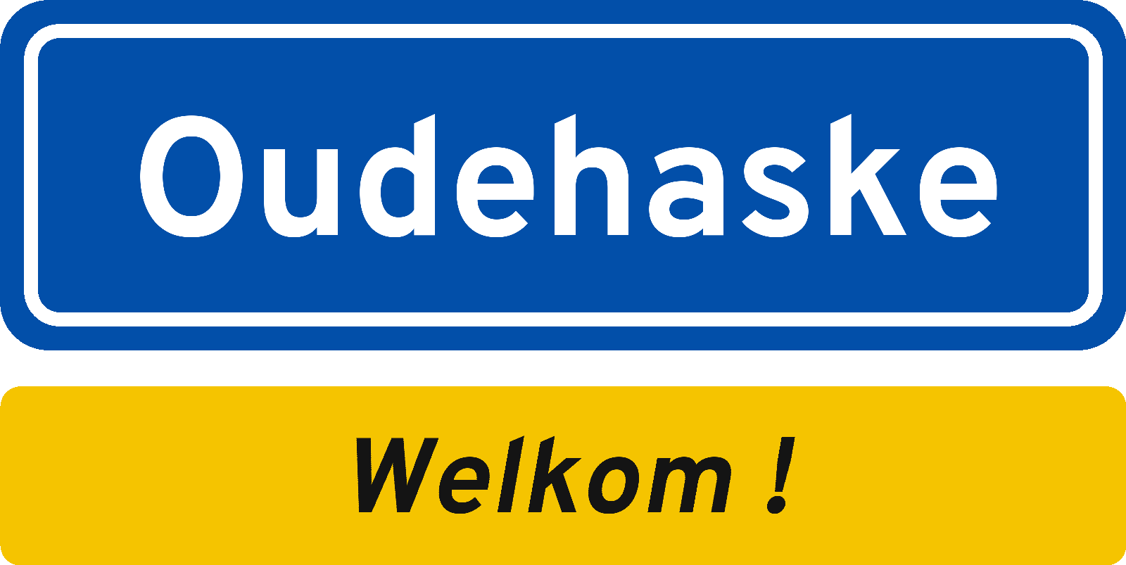 Welkomstbord Oudehaske