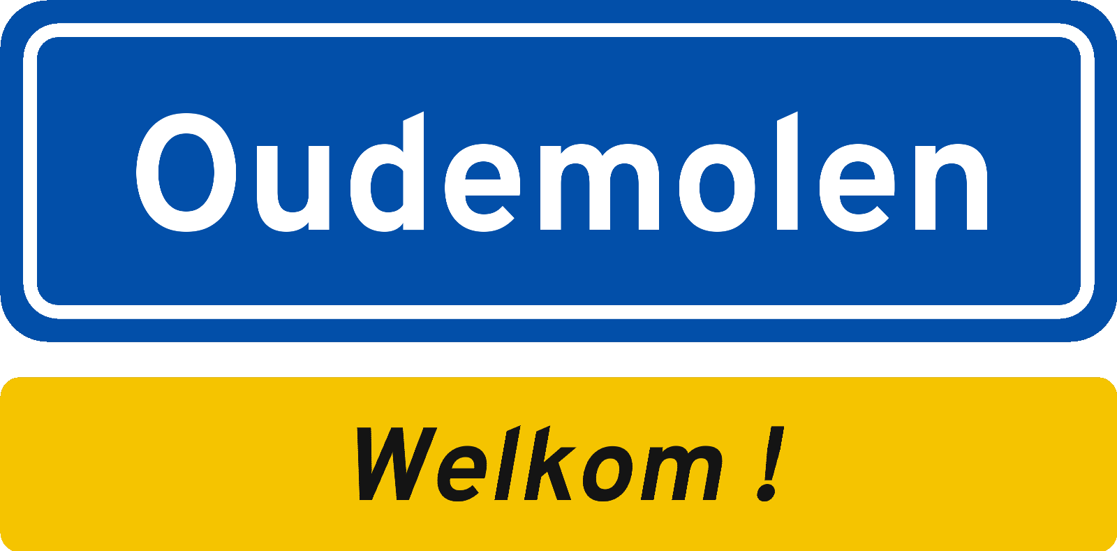 Welkomstbord Oudemolen
