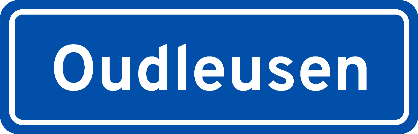 Plaatsnaambord Oudleusen