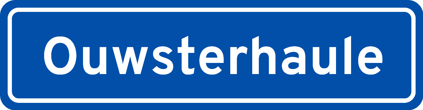 Plaatsnaambord Ouwsterhaule