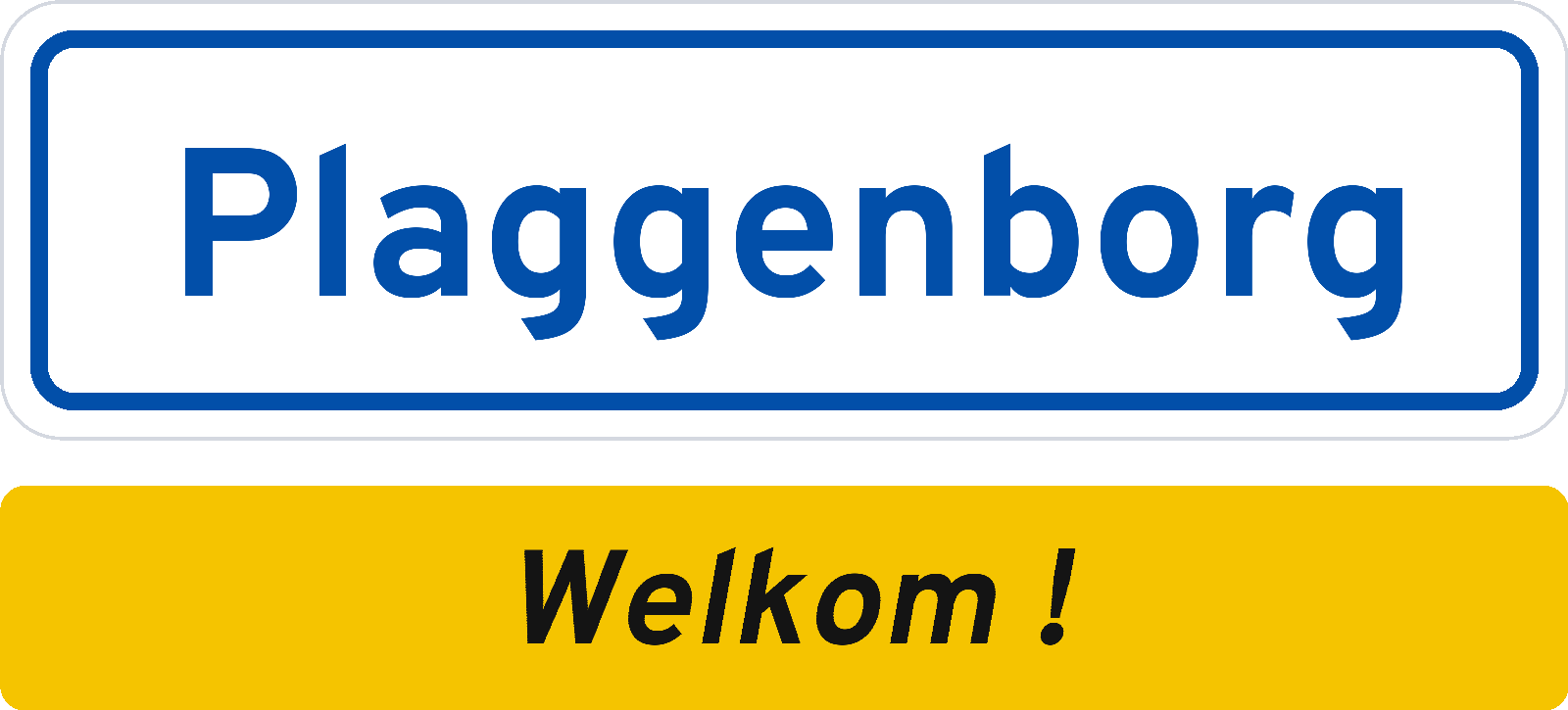 Welkomstbord Plaggenborg