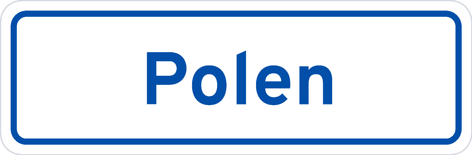 Plaatsnaambord Polen