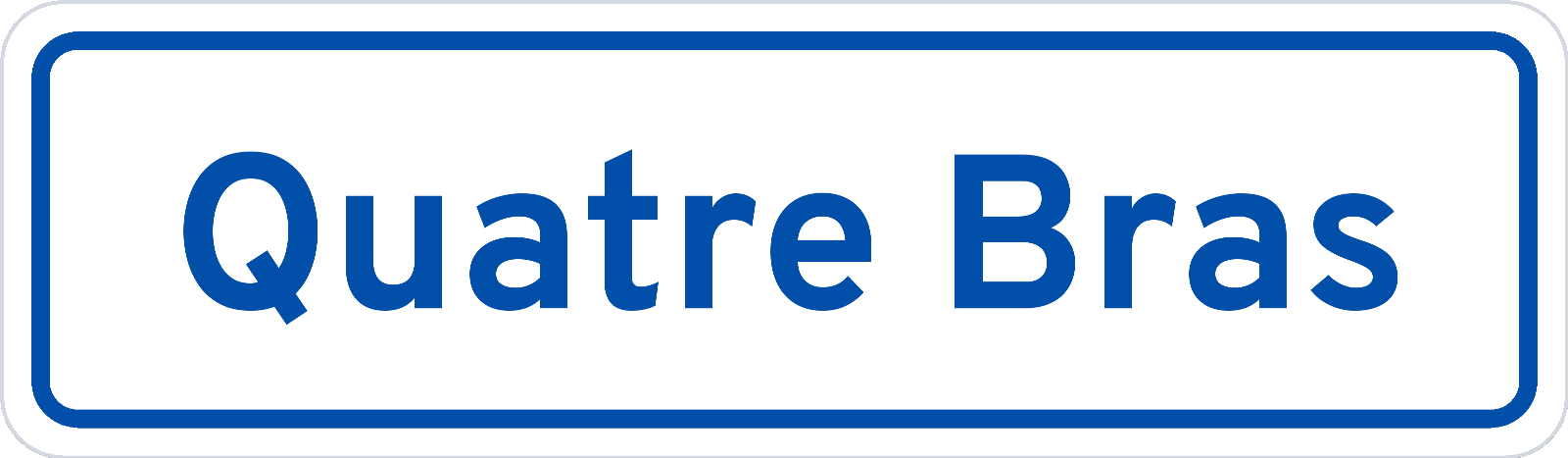 Plaatsnaambord Quatre Bras