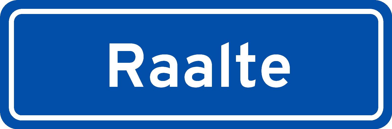 Plaatsnaambord Raalte