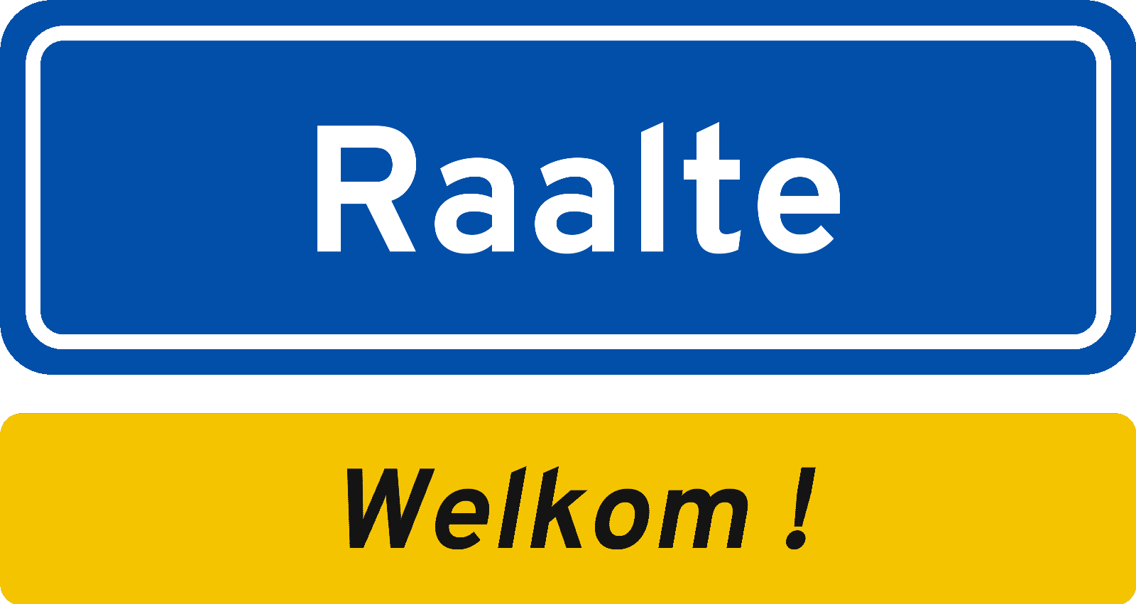 Welkomstbord Raalte