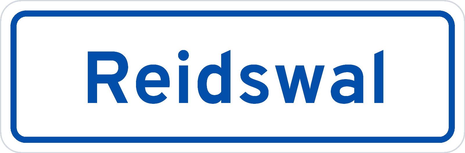 Plaatsnaambord Reidswal