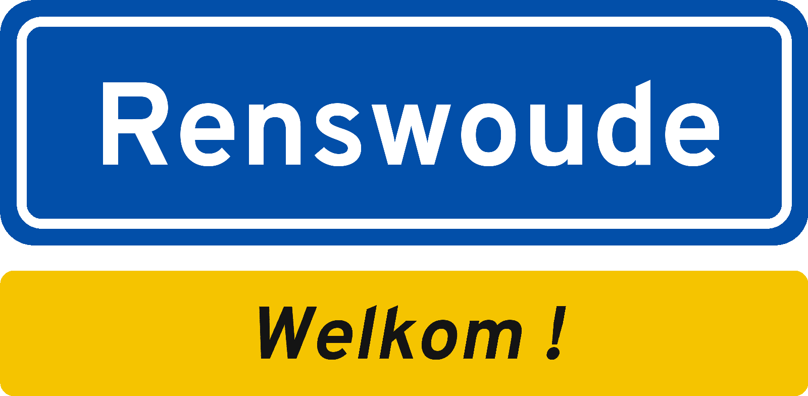 Welkomstbord Renswoude