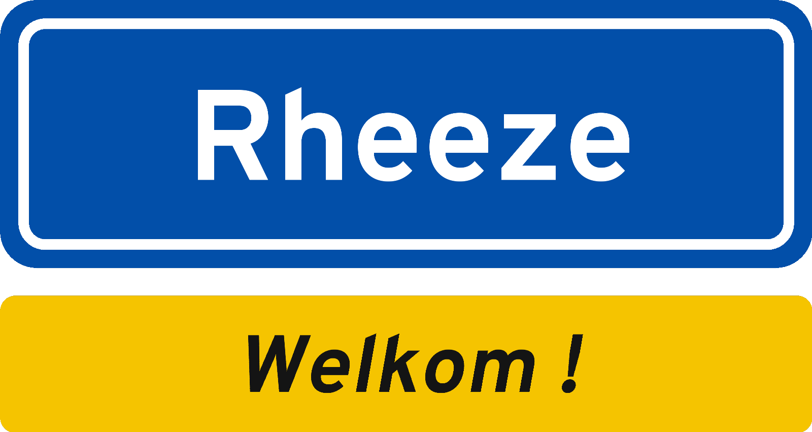 Welkomstbord Rheeze