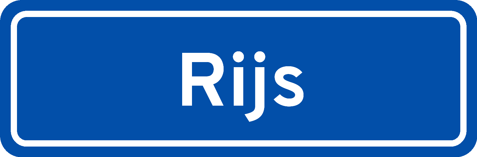 Plaatsnaambord Rijs