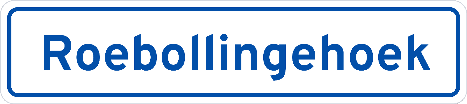 Plaatsnaambord Roebollingehoek