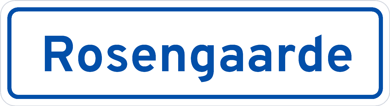 Plaatsnaambord Rosengaarde