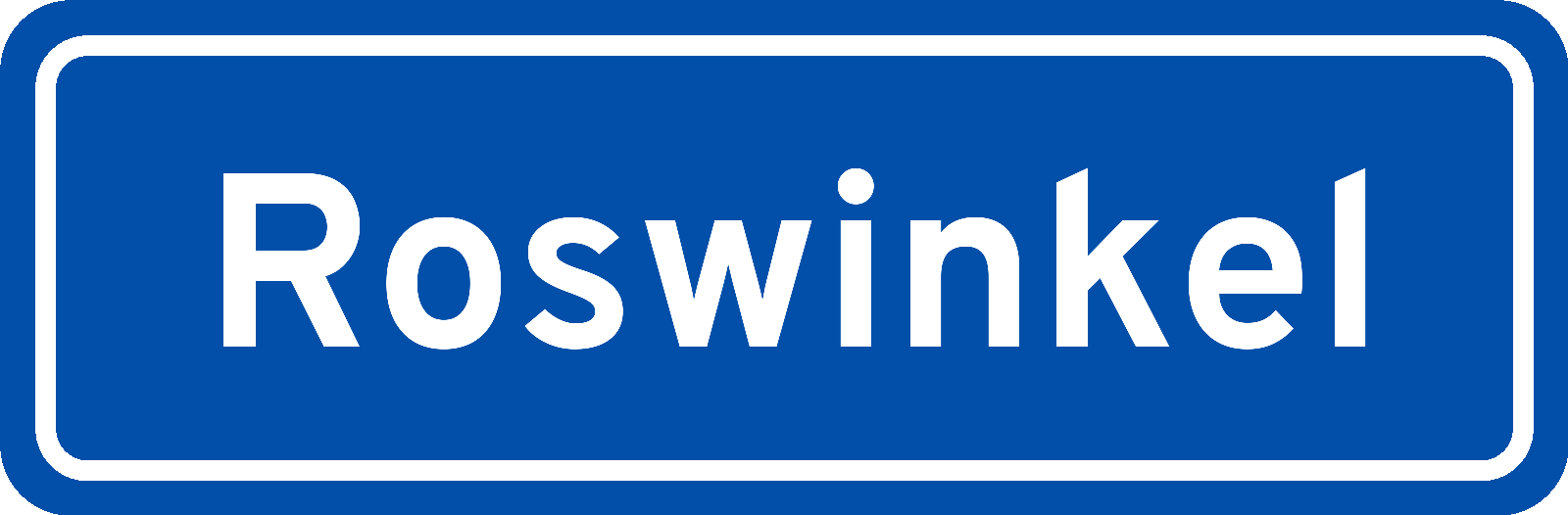 Plaatsnaambord Roswinkel