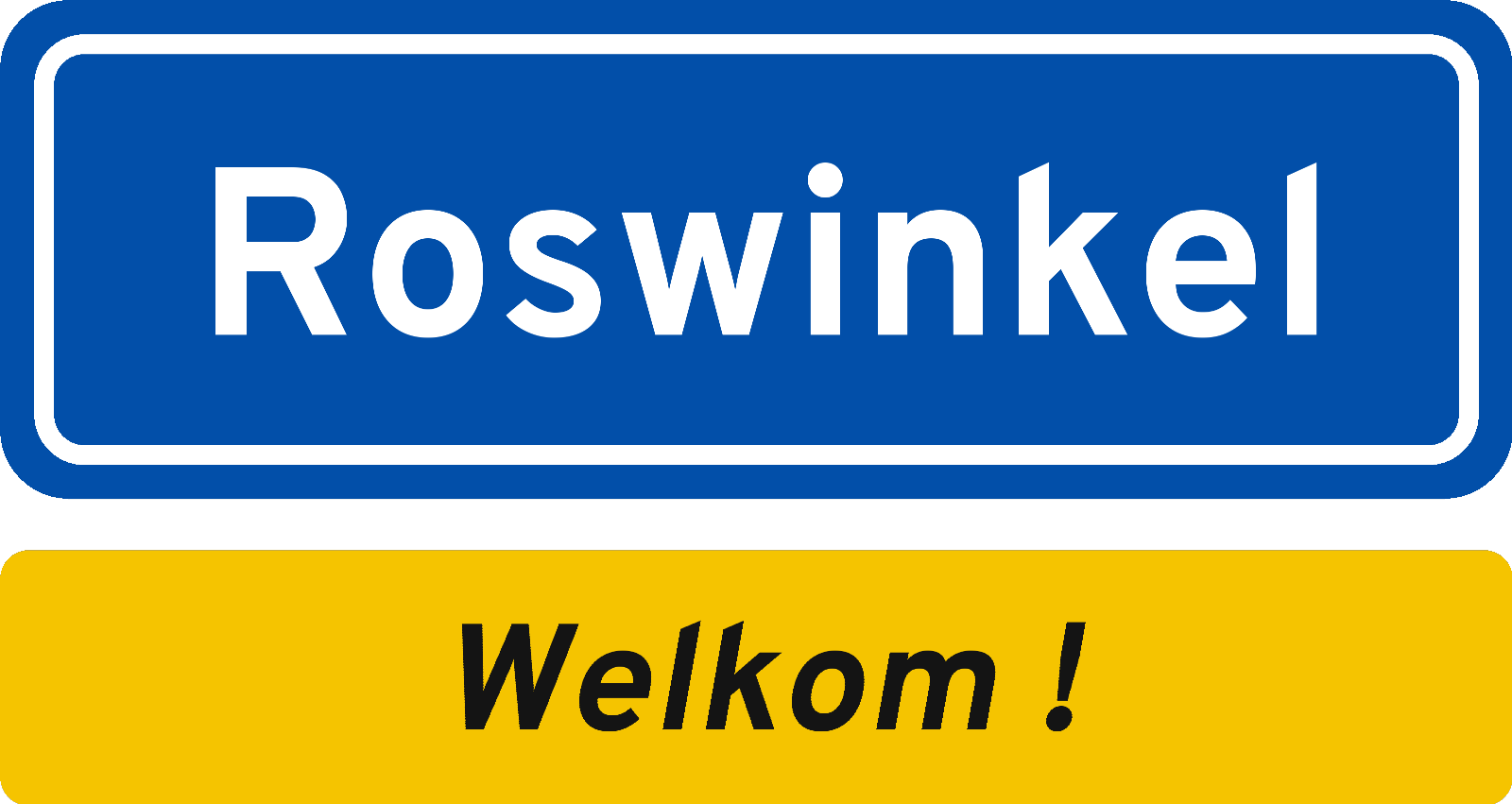 Welkomstbord Roswinkel