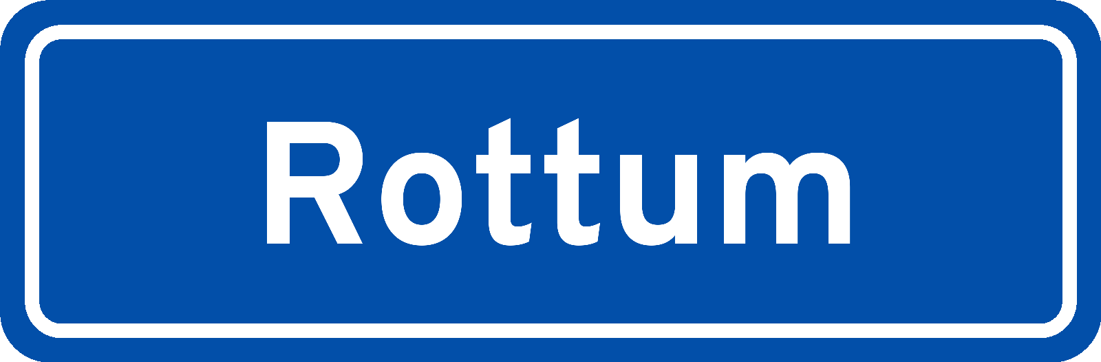 Plaatsnaambord Rottum