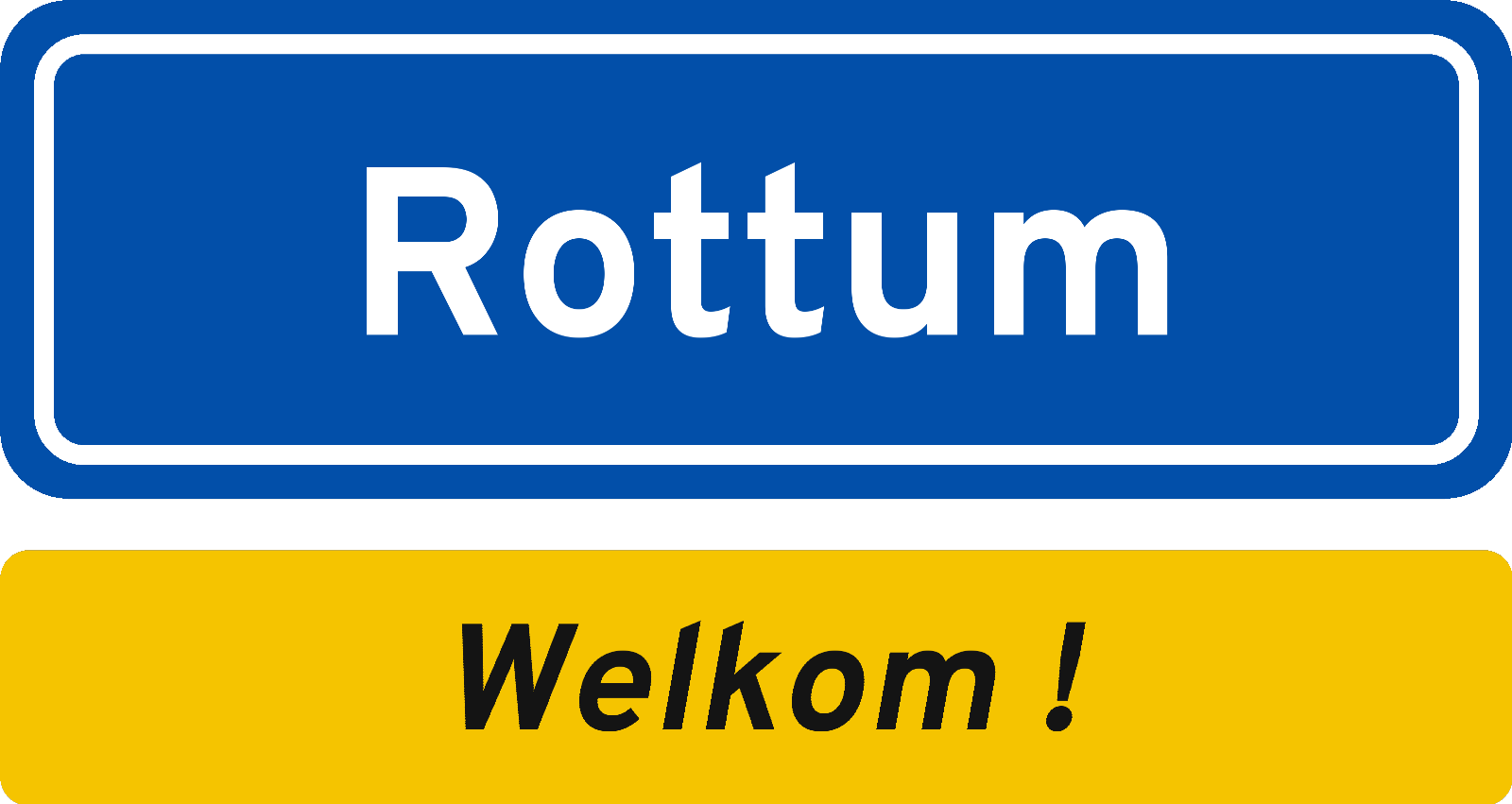Welkomstbord Rottum