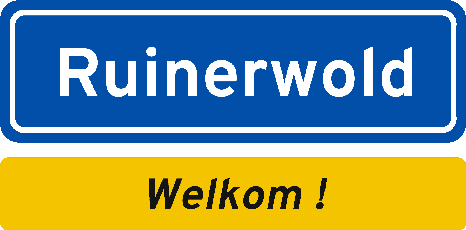 Welkomstbord Ruinerwold
