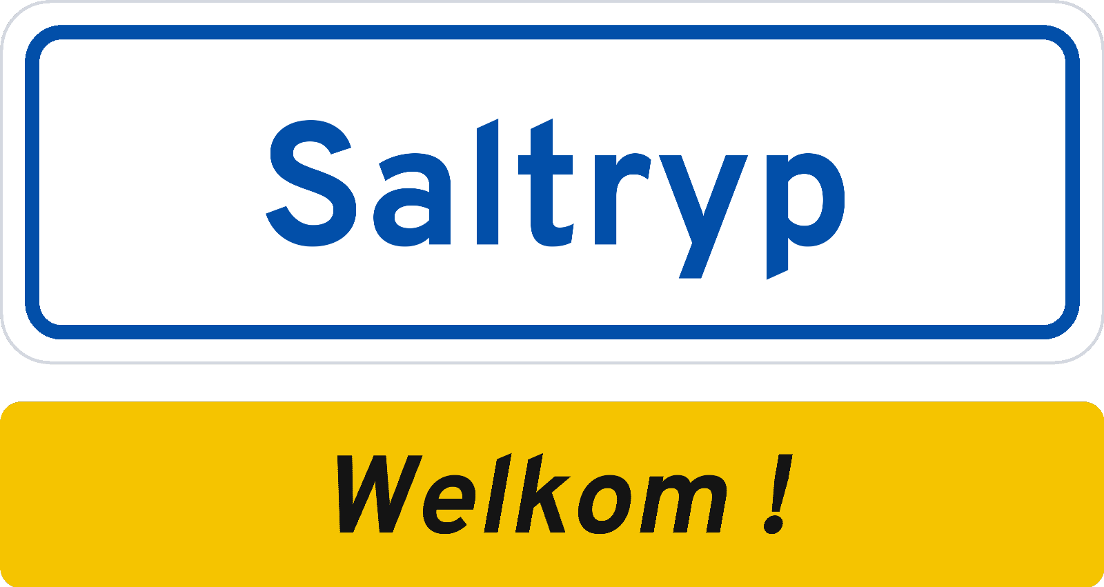 Welkomstbord Saltryp