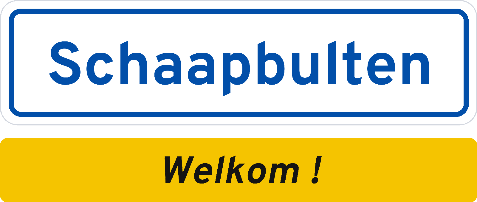 Welkomstbord Schaapbulten