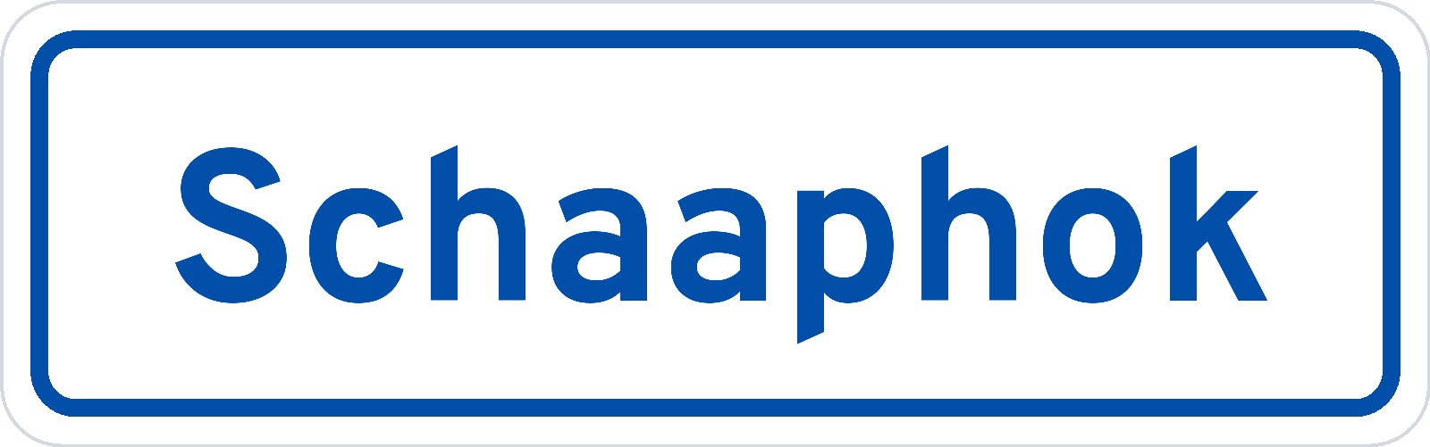 Plaatsnaambord Schaaphok
