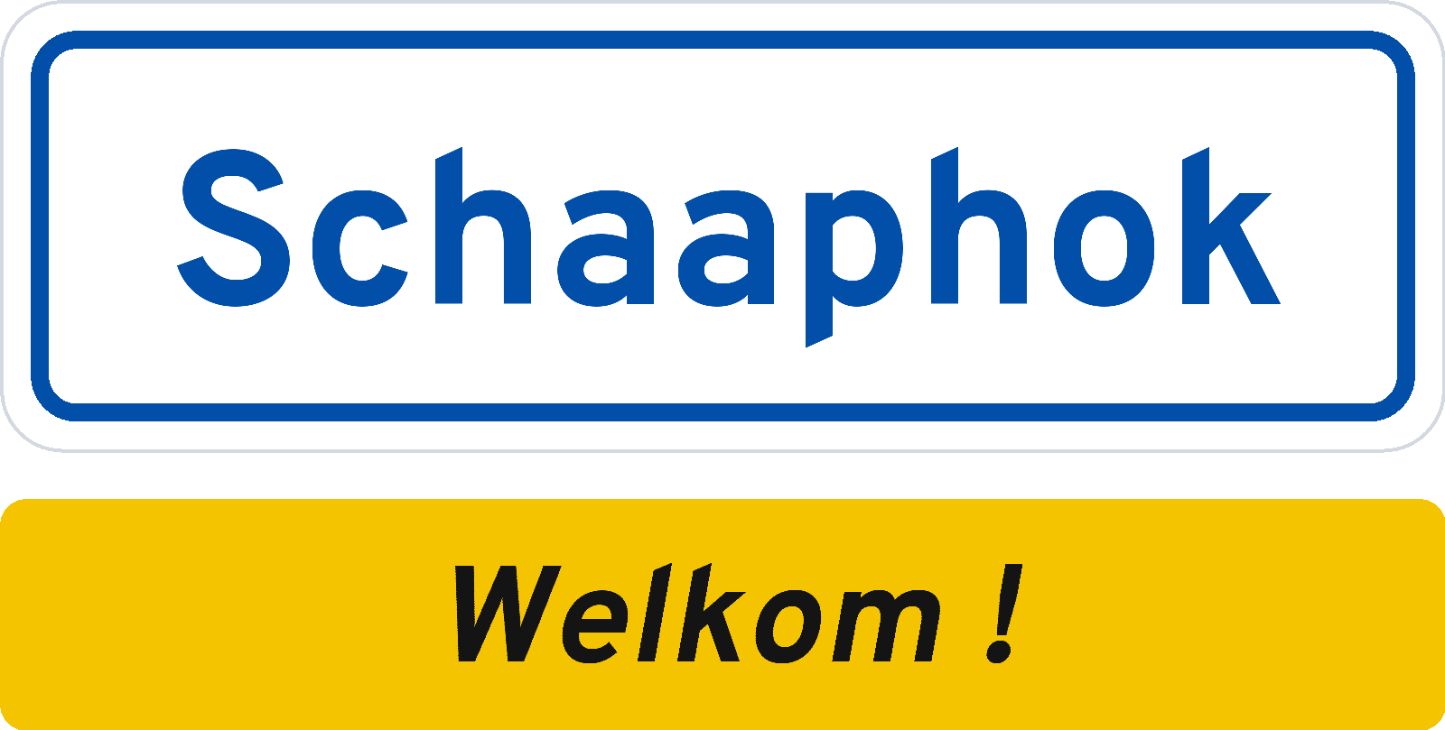 Welkomstbord Schaaphok
