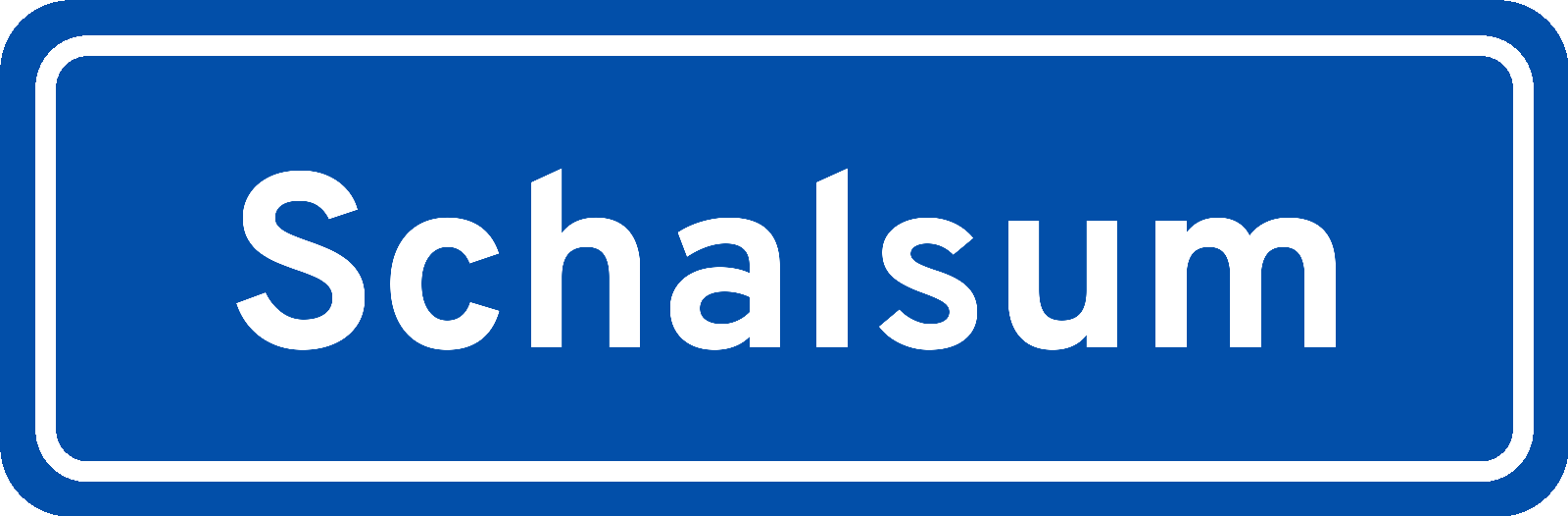 Plaatsnaambord Schalsum
