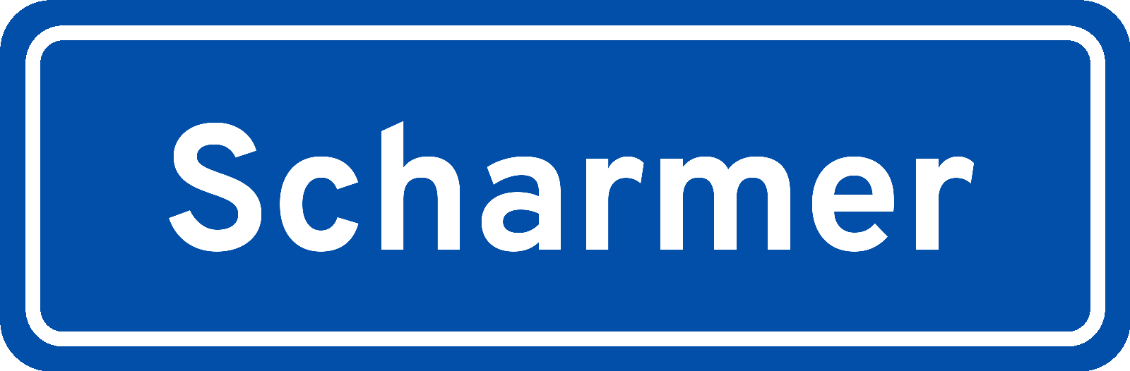 Plaatsnaambord Scharmer