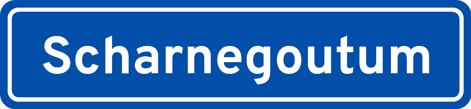 Plaatsnaambord Scharnegoutum