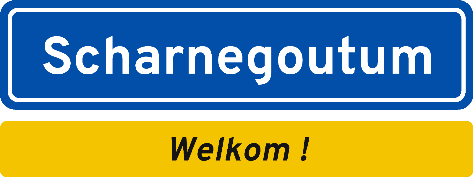 Welkomstbord Scharnegoutum