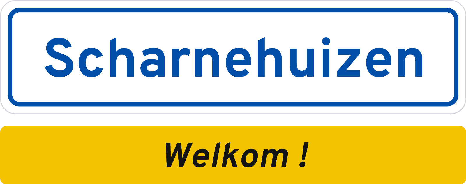 Welkomstbord Scharnehuizen