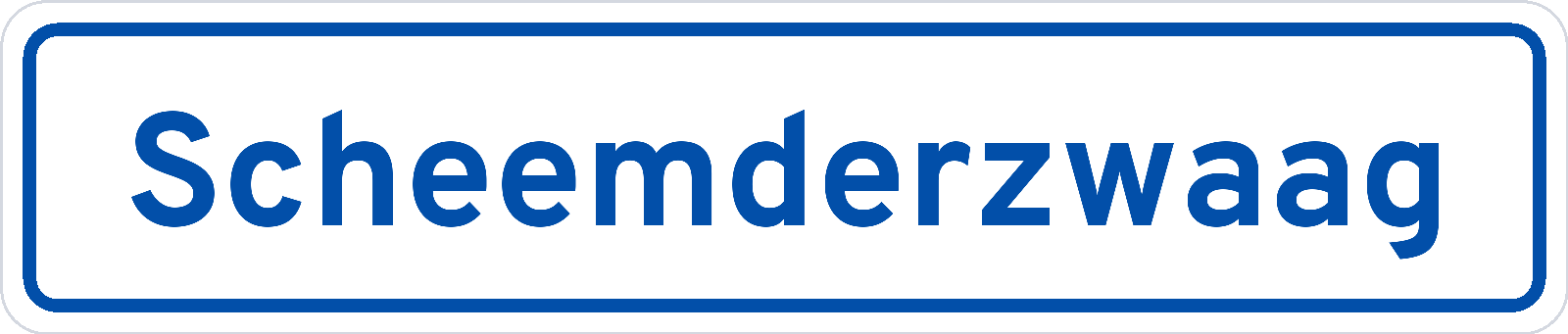 Plaatsnaambord Scheemderzwaag