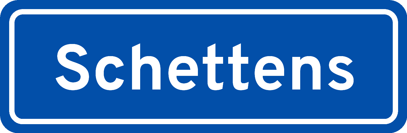 Plaatsnaambord Schettens