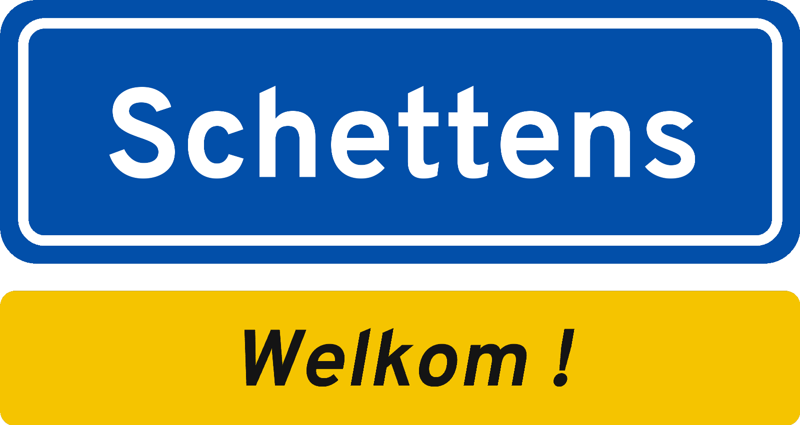 Welkomstbord Schettens
