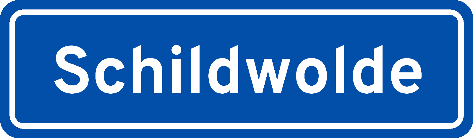 Plaatsnaambord Schildwolde