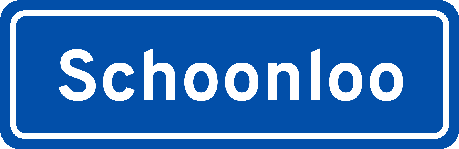 Plaatsnaambord Schoonloo