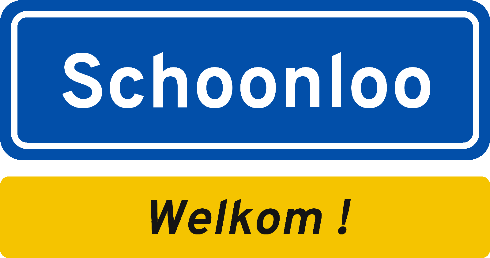 Welkomstbord Schoonloo