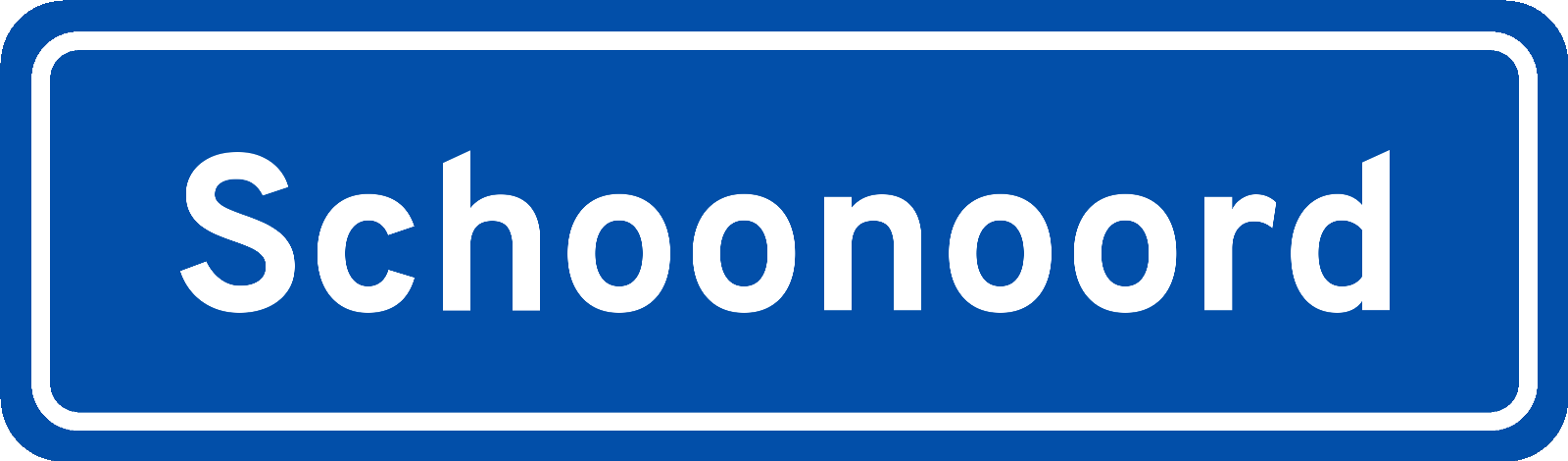 Plaatsnaambord Schoonoord